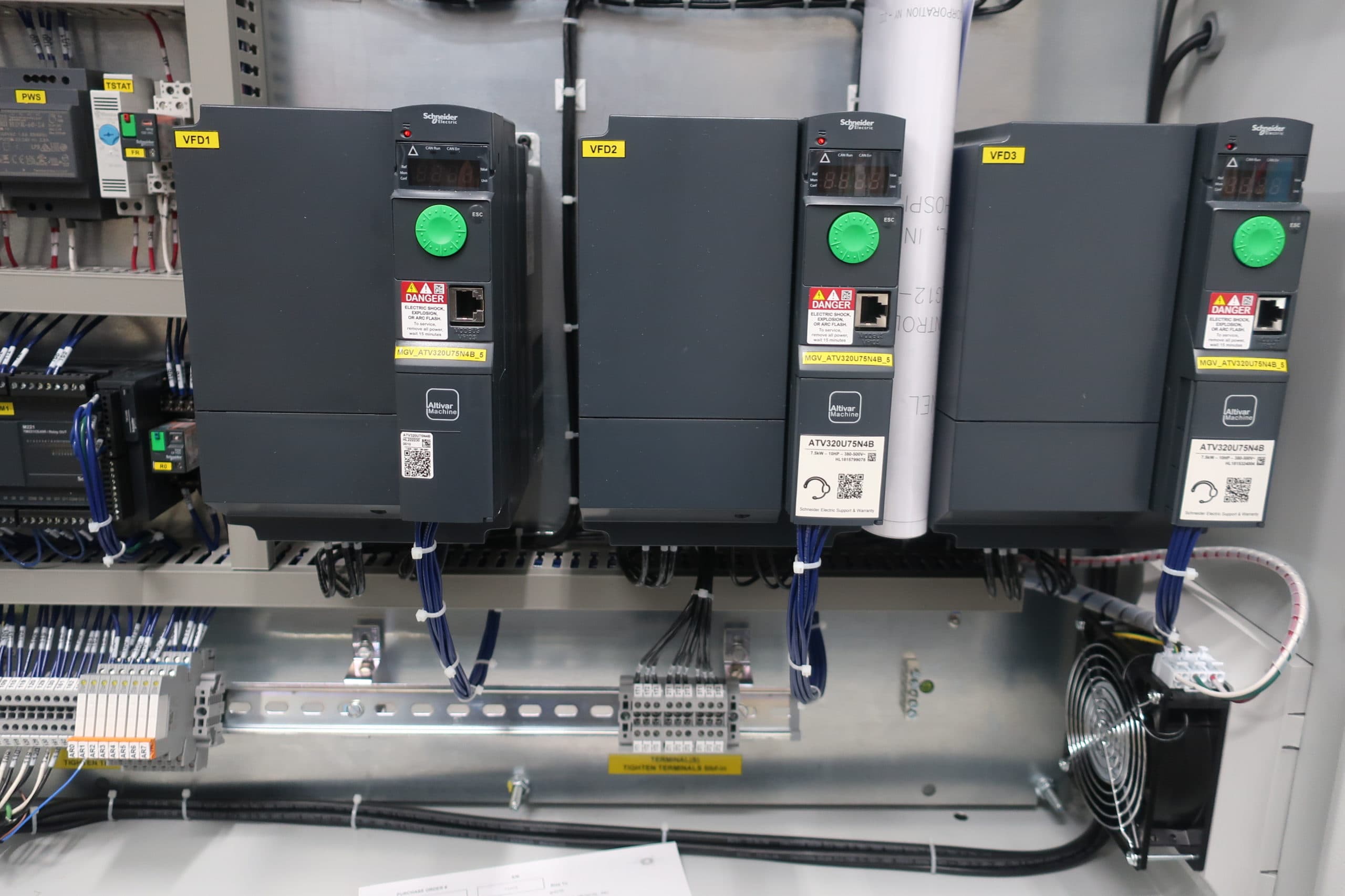 Use of VFD in Medical Vacuum Control Panel
